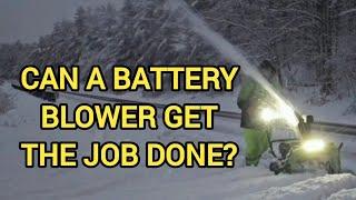 How long do the batteries last? How does it perform? Greenworks 80v 2 stage snowblower test & review