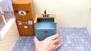 Miniature kitchen set installation ASMR Re-ment collection