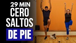 cardio abdomen y cintura 30 minutos  caminata en casa sin saltos sin impacto y totalmente de pie