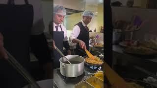 Kitchen practicals for students of Nepal Mega College.‍