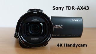 Sony FDR AX43 - 4K Handycam (Unboxing and video test)