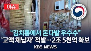 [이슈] 김치통에 숨긴 현금까지…국세청 "올해 체납액 2.5조 확보"/2024년 11월 22일(금)/KBS