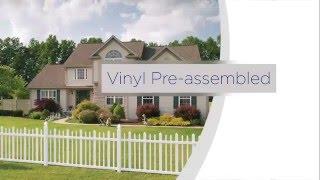 Freedom Pre-Assembled Vinyl Fence Installation Overview