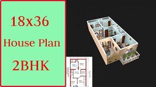 18x36 House Design 3D || 60 Gaj Ghar ka Naksha || 18x36 House Plan || 3 Marla House Design