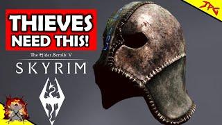 SKYRIM GRAY FOX COWL Is A Must Have Helmet For Thieves/Survival? Plus Disarm Weapon Shout Guide!