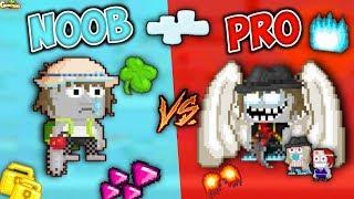 Noob Vs. Pro In Growtopia | GrowTopia