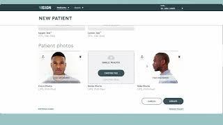 Creating a Patient Profile in VISION Web Portal | SoftSmile Case Management Software