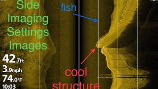 Humminbird Helix Side Imaging Settings & Images