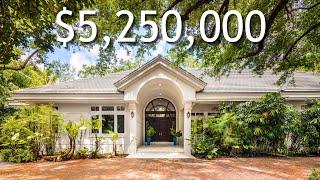 Serene $5.25M Custom Tropical MIAMI ACRE ESTATE with the MOST EXQUISITE LANDSCAPING in Pinecrest, FL