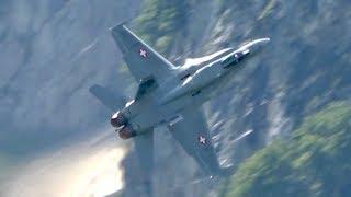 McDonnell Douglas F/A-18C Hornet Swiss Air Force flying Display Mollis Zigermeet 2019 AirShow