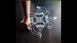 simple rangoli for beginners|| easy rangoli designs|| madhu rangoli