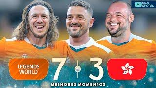 SNEIJDER, PUYOL, D.VILLA UND ANDERE STARS GIBTEN EINE SHOW EINEM HISTORISCHEN SPIEL MIT DEN LEGENDEN