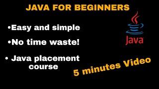 JAVA FOR BEGINNERS|JAVA FOR PLACEMENTS|MOST FREQUENTLY ASKED JAVA CODING QUESTIONS