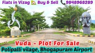 -383 || BHOGAPURAM AIRPORT PLOT FOR SALE || VUDA PLOT FOR SALE VISAKHAPATNAM || FLATS IN VIZAG