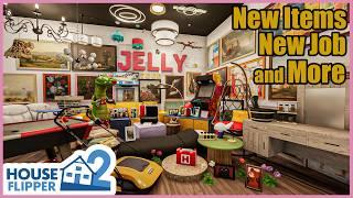 New Items, New Job, Lawn Mowing and More! - House Flipper 2 Free Garden Update