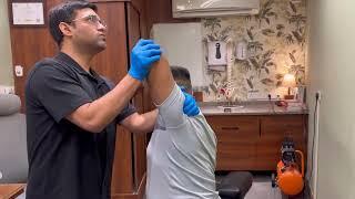Frozen shoulder, patient quick relief, Chiropractor treatment method by Dr.Ravi Karan chiropractic ￼