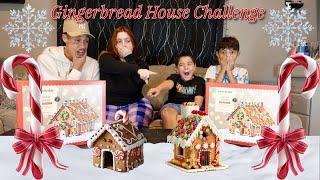 PARENTS VS KIDS: GINGERBREAD HOUSE CHALLENGE‼️(HILARIOUS)