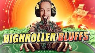 Bluffing for THOUSANDS OF DOLLARS in High Rollers ️ Poker Highlights