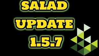 Salad Update 1.5.7 still low on Containers