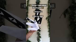 Things I hate about my dragons: #paperdragon #dragonpuppet #paperart