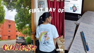 GRWM for my FIRST day of COLLEGE (2nd year) + VLOG | DELHI UNIVERSITY