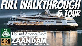 Holland America Zaandam Walkthrough and Tour in 4K