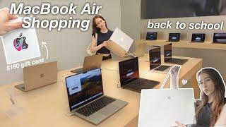 Getting a New MacBook Air M3 | Apple Store Vlog (back to school shopping)