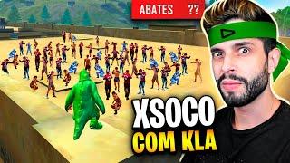 PULEI NA FACTORY COM KLA VS. 50 JOGADORES!! FREE FIRE