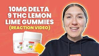 10mg Delta 9 THC Lemon Lime Gummies: Reaction Video