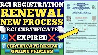 RCI Renewal Registration 2024 | New Process RCI Registration process 2024 #rci #rciregistration #cre