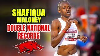 Shafiqua Maloney NEW Double National Records at the 2024 John McDonnell Invitational