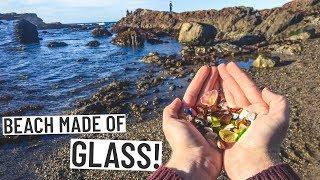 Road Trip to INCREDIBLE GLASS BEACH! + DELICIOUS PIZZA! (San Francisco  Fort Bragg)