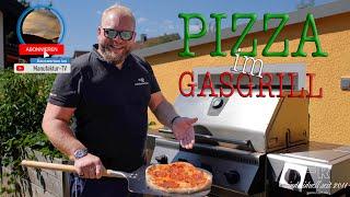 Pizza im Gasgrill backen