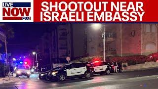 Israel-Hamas war: Police in Jordan kill gunman in shootout near Israeli embassy | LiveNOW from FOX