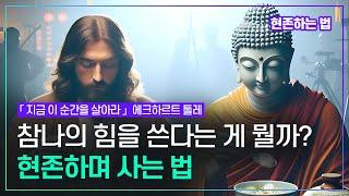 참나의 힘을 쓰면서 살아가려면? 지금 이 순간 당신 의식의 질이 미래를 결정한다 | 현존하는 법 | 에크하르트 톨레 「지금 이 순간을 살아라」양문출판