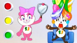  Fun Paint & Play: Beauty Salon Colorful Song Adventure - Finger Family & Nursery Rhymes for Kids