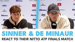 Jannik Sinner & Alex de Minaur Break Down Their Nitto ATP Finals Opener 