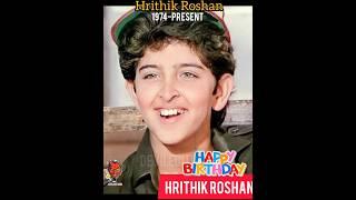 Hrithik Roshan  Birthday 1974-Now Transform #shorts #viral #trending #youtubeshorts #hrithikroshan