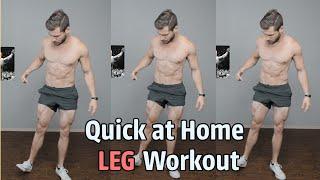 Quick At Home Dumbbell Leg Workout!