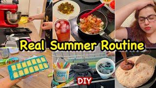 Realistic Summer Day Routine Resting Work & Easy Qeema Kabab with DIY🫧