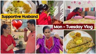 ️A realistic day in my life‍️supportive husbandlunch plattereasy aloo parata|18dec #vlog #video