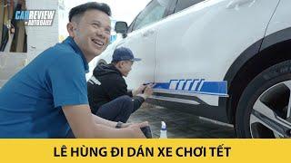 Lê Hùng đi dán Kia Sorento và Nissan Navara CHƠI TẾT |Autodaily.vn|