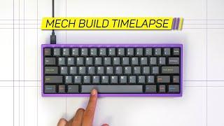 Timelapse : Polaris Mechanical Keyboard Build with Novelkeys Creams