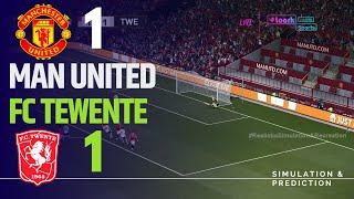 Manchester United 1-1 FC Twente | Europa League 24/25 | Highlights Simulation/Recreation eFootball