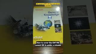 How to cover the entire Lucent GK book in under a minute! #ssccgl #lucentgk #gk