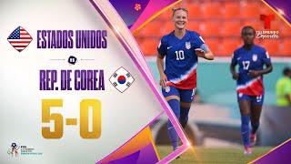 Highlights & Goals: USA vs. Rep. de Corea 5-0 | Copa Mundial Femenina Sub-17 | Telemundo Deportes