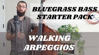 Bluegrass Bass Lessons: Exercise Video #4 - Walking Arpeggios