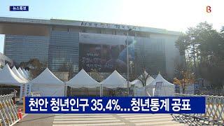 [B tv 중부뉴스]천안 청년인구 35.4%...청년통계 공표