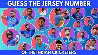 Guess the Jersey Number of the Indian Cricketers! GUESS the player who don’t wear a numbered Jersey!