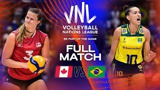 Gabi’s Fierce Fight  Canada vs. Brazil - Full Match | Women's VNL 2023